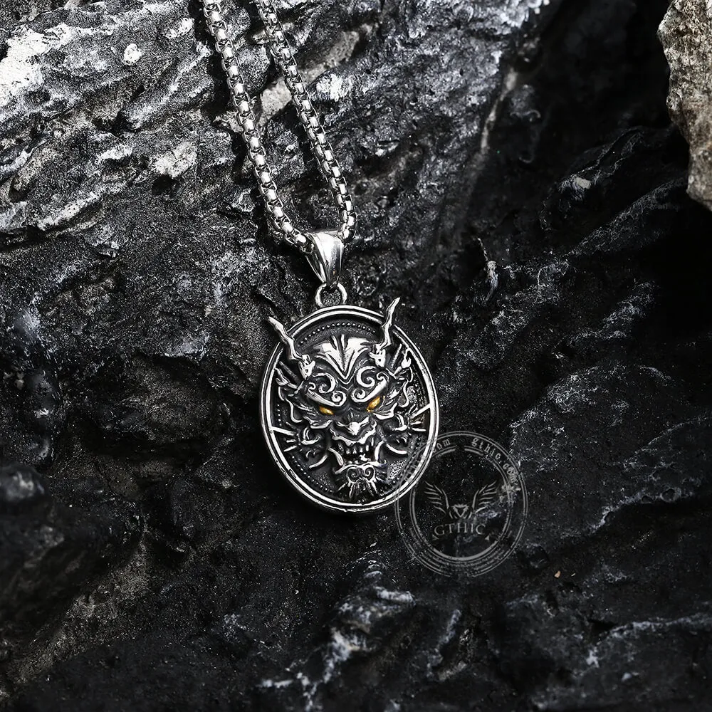 Prajna Ghost Mask Pure Tin Pendant sold by GTHIC product image thumbnail 4