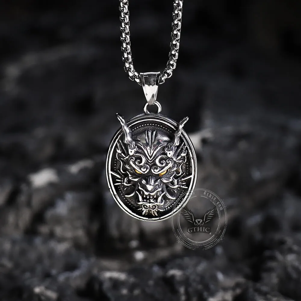 Prajna Ghost Mask Pure Tin Pendant sold by GTHIC product image thumbnail 3