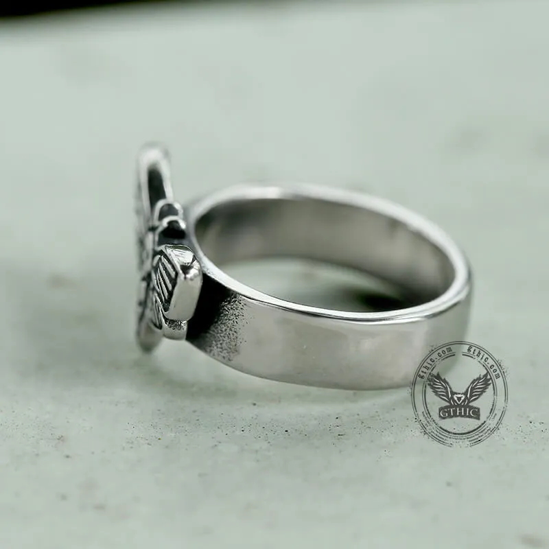 Moth Skull Stainless Steel Animal Ring sold by GTHIC product image thumbnail 5