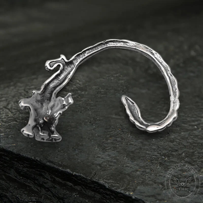 Ferocious Wolf Stainless Steel Stud Earrings sold by GTHIC product image thumbnail 5