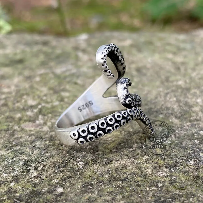Octopus Arms Sterling Silver Ring sold by GTHIC product image thumbnail 5