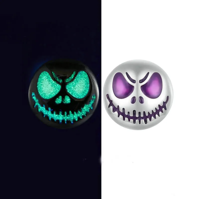 Halloween Luminous Ghost Sterling Silver Stud Earrings sold by GTHIC