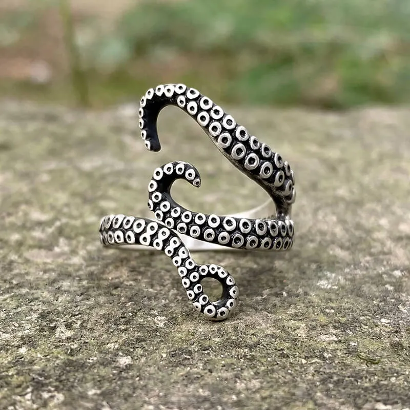 Octopus Arms Sterling Silver Ring sold by GTHIC