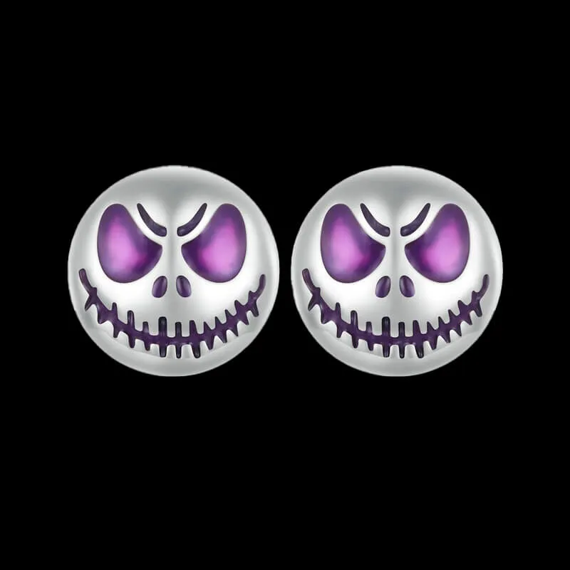 Halloween Luminous Ghost Sterling Silver Stud Earrings sold by GTHIC product image thumbnail 3