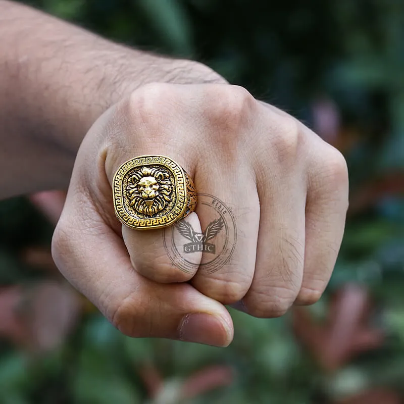 Domineering Lion Head Stainless Steel Ring sold by GTHIC product image thumbnail 2