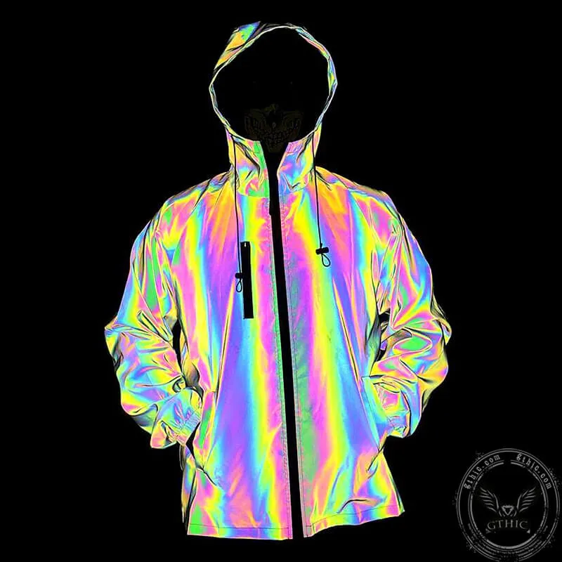 Colorful Cargo Reflective Hoodie Jacket sold by GTHIC product image thumbnail 2