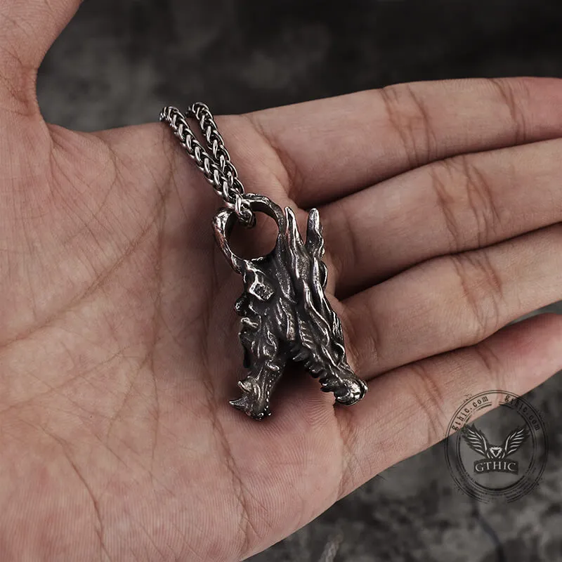 Dragon Head Stainless Steel Pendant sold by GTHIC product image thumbnail 3
