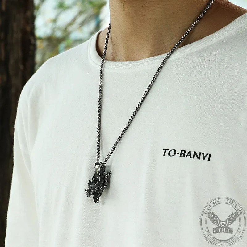 Dragon Head Stainless Steel Pendant sold by GTHIC product image thumbnail 2