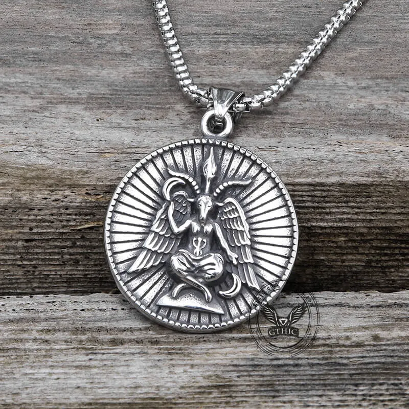 Baphomet Goat Stainless Steel Satanic Pendant sold by GTHIC product image thumbnail 4
