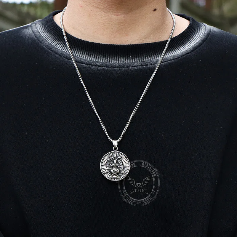 Baphomet Goat Stainless Steel Satanic Pendant sold by GTHIC product image thumbnail 3