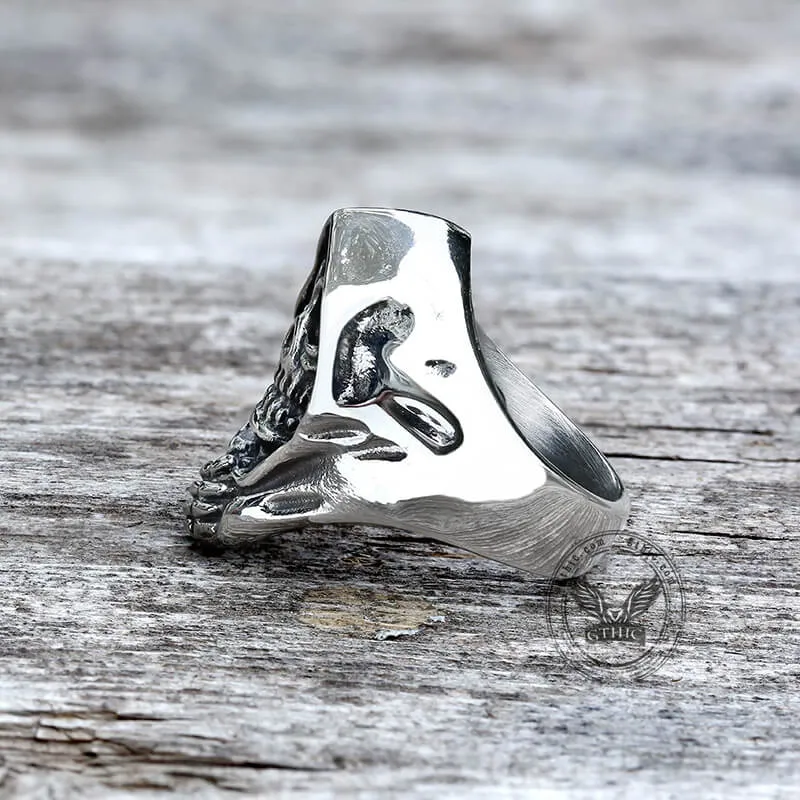 Vintage Grim Reaper Stainless Steel Skull Ring sold by GTHIC product image thumbnail 5