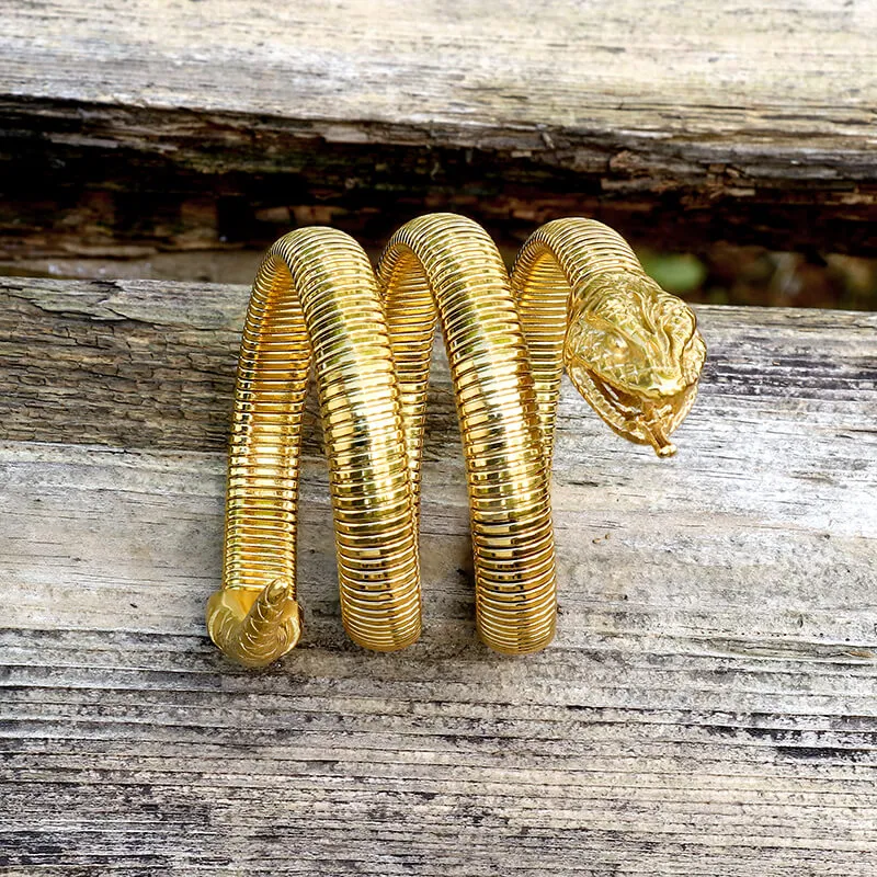 Rattlesnake Stainless Steel Snake Bracelet sold by GTHIC product image thumbnail 4