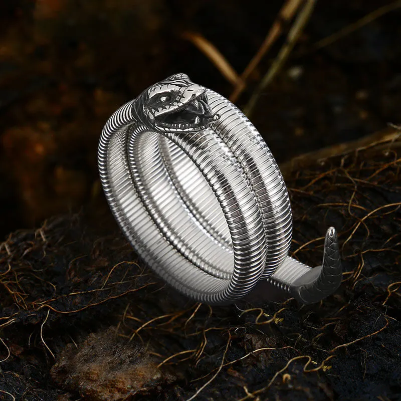 Rattlesnake Stainless Steel Snake Bracelet sold by GTHIC