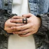 Norse Runes Thor’s Hammer Stainless Steel Ring sold by GTHIC