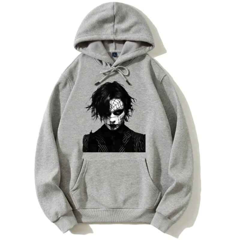 Horror Goth Men Print Casual Hoodie sold by GTHIC