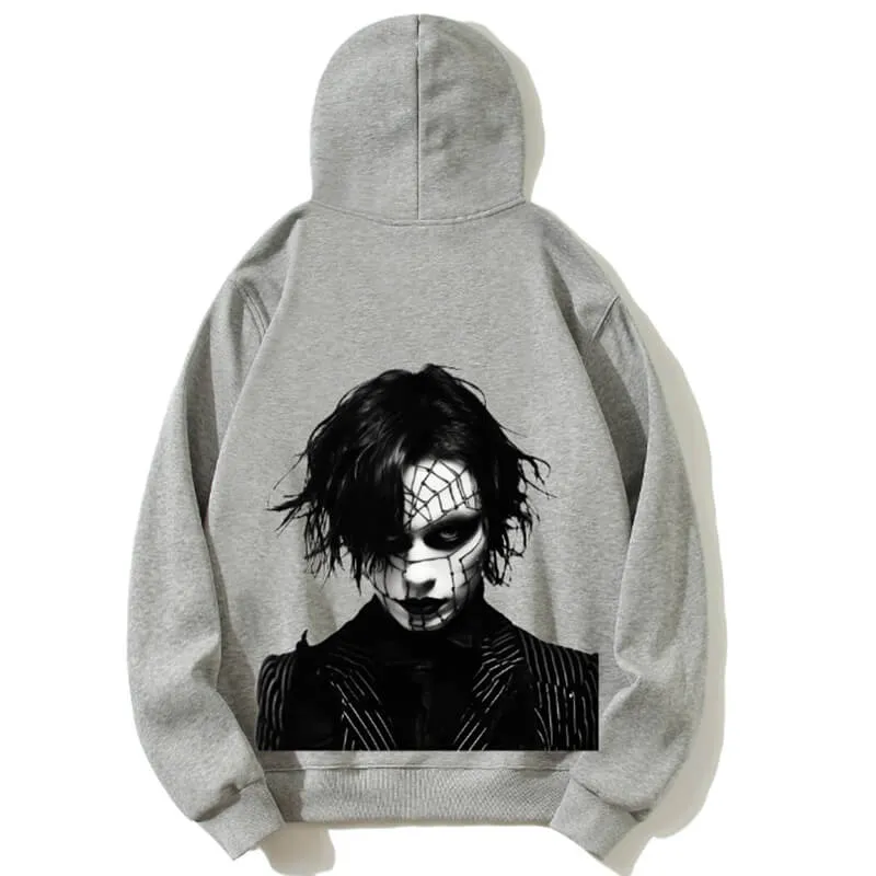 Horror Goth Men Print Casual Hoodie sold by GTHIC product image thumbnail 2