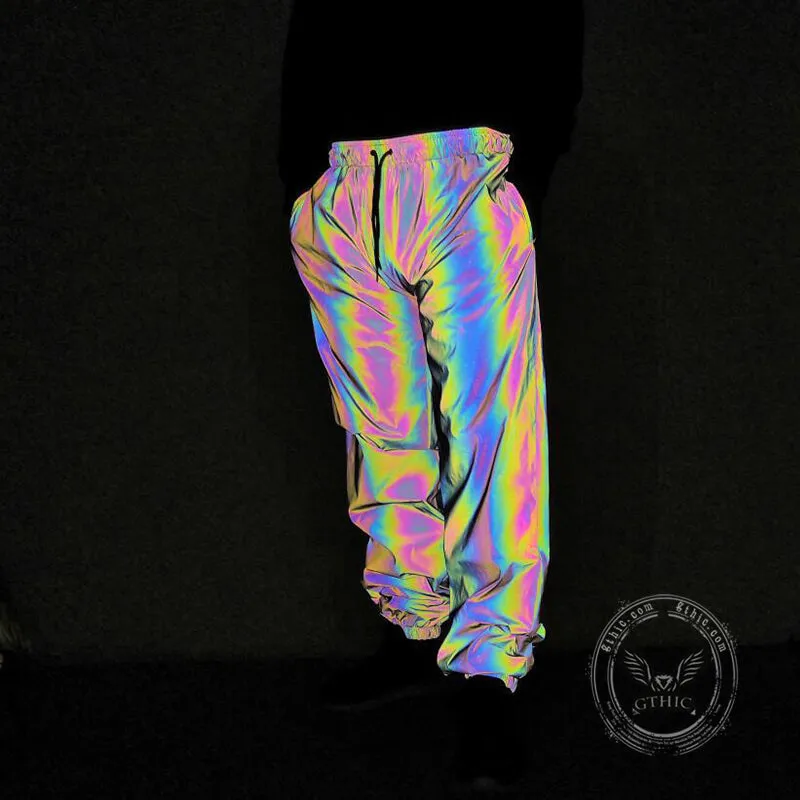 Black Reflective Colorful Joggers sold by GTHIC product image thumbnail 2