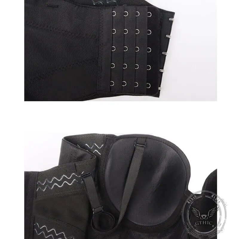 Silver Mirror Sequins Embellished Beads Corset Top sold by GTHIC product image thumbnail 5