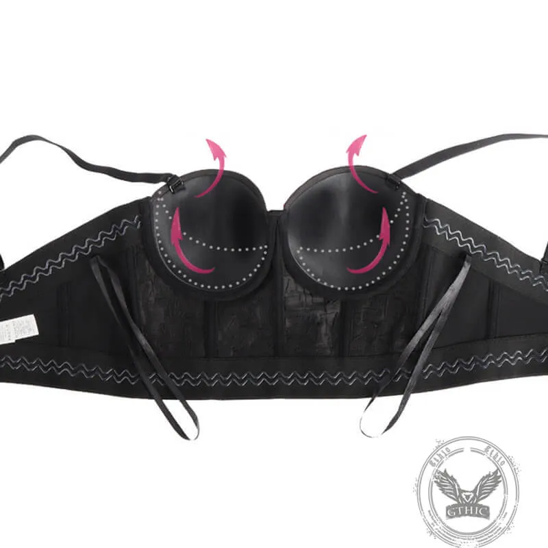 Silver Mirror Sequins Embellished Beads Corset Top sold by GTHIC product image thumbnail 4