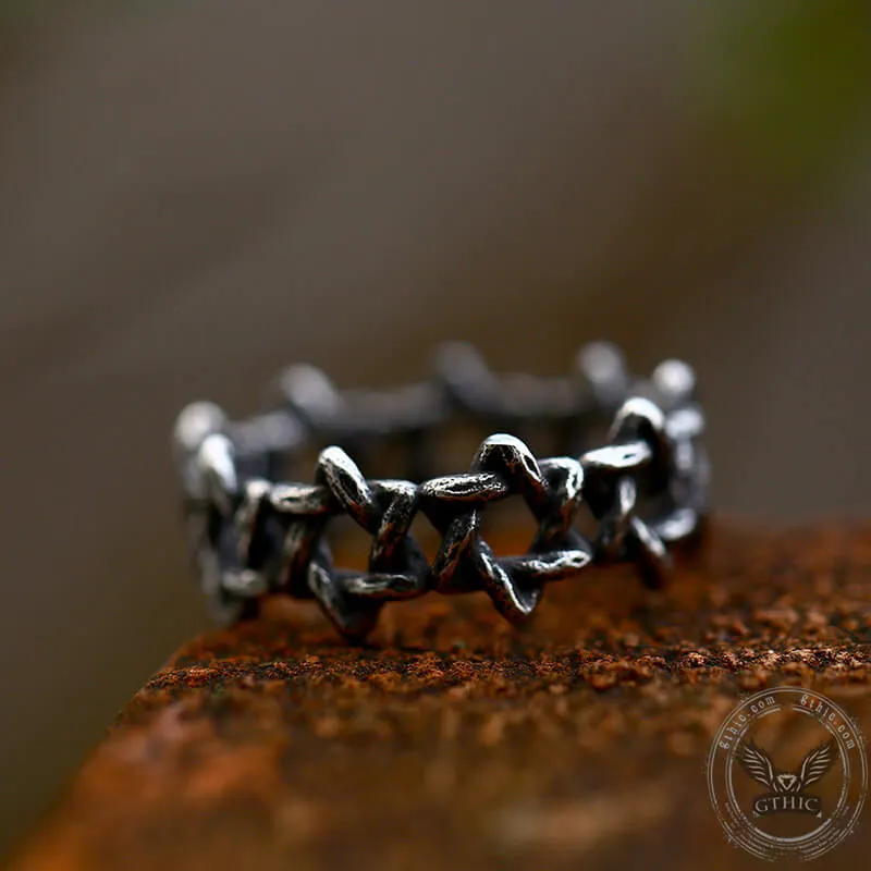 Star Of David Stainless Steel Band Ring sold by GTHIC product image thumbnail 3