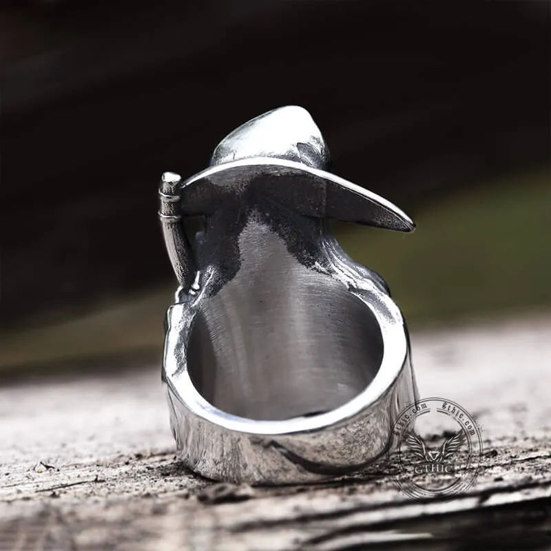 Death Reaper Stainless Steel Skull Ring sold by GTHIC product image thumbnail 5