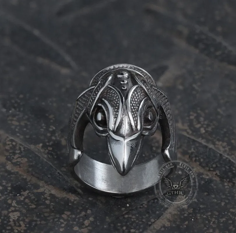Battle Raven Stainless Steel Viking Ring sold by GTHIC
