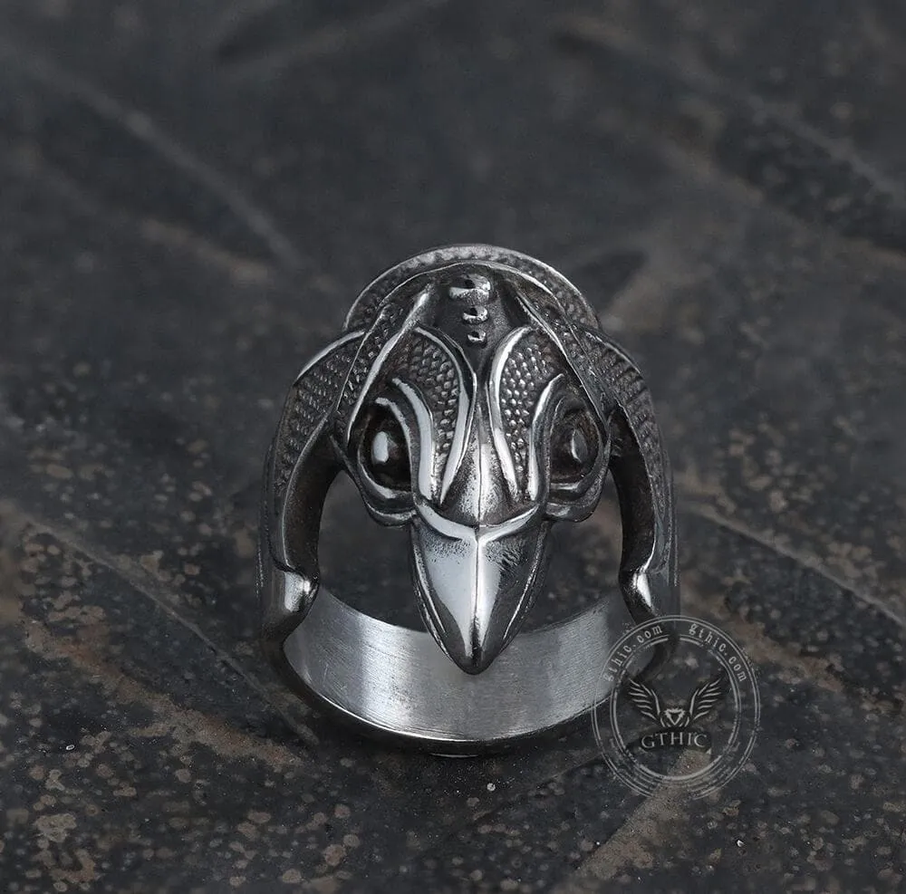Battle Raven Stainless Steel Viking Ring sold by GTHIC