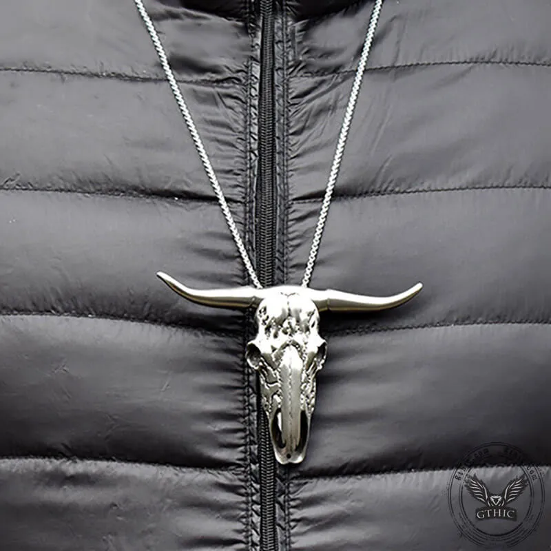 Bull Head Multi Tool Damascus Necklace sold by GTHIC product image thumbnail 4