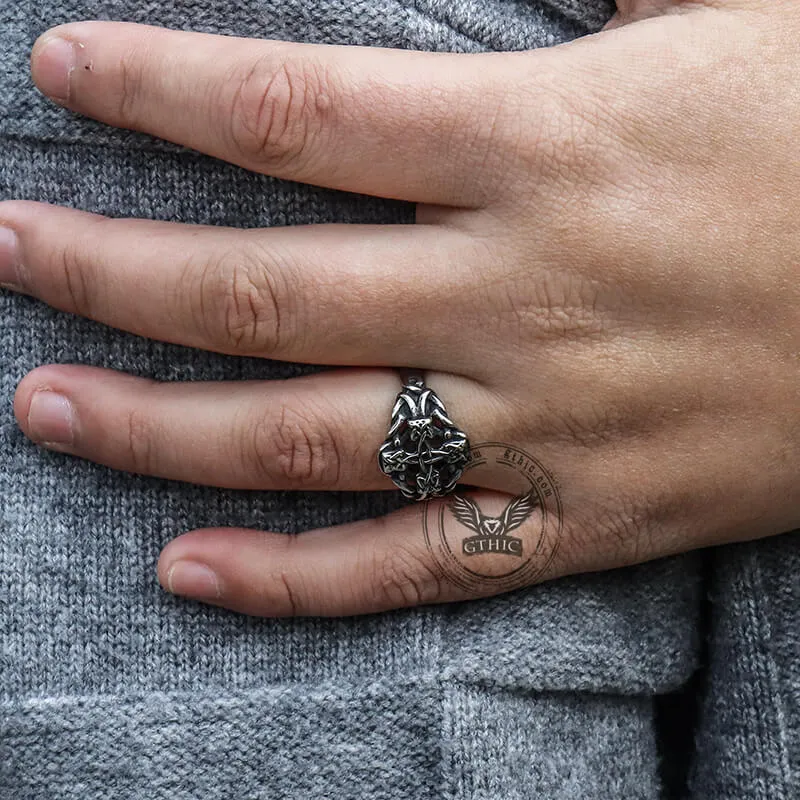 Viking Celtic Knot Stainless Steel Ring sold by GTHIC product image thumbnail 2