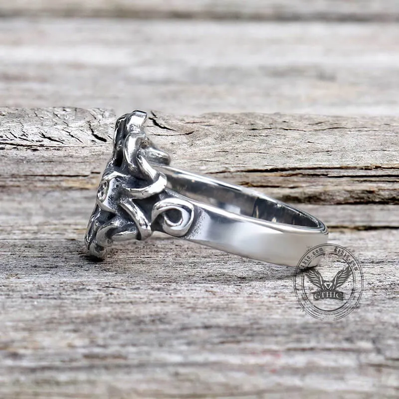 Viking Celtic Knot Stainless Steel Ring sold by GTHIC product image thumbnail 5