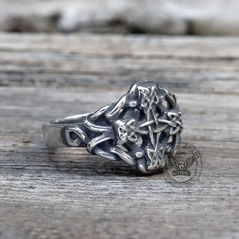 Viking Celtic Knot Stainless Steel Ring sold by GTHIC product image thumbnail 4