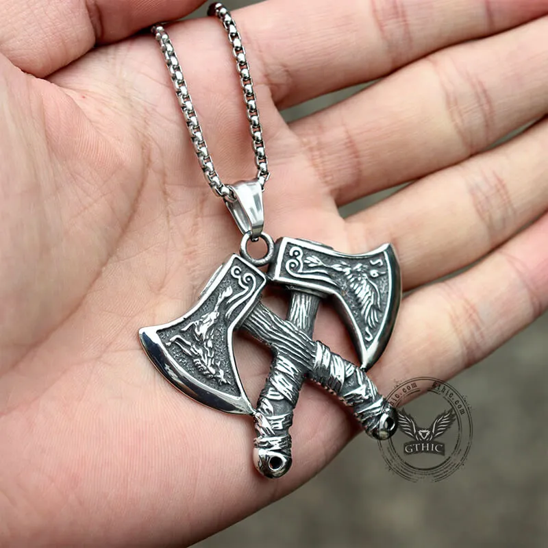 Nordic Axe Stainless Steel Viking Pendant sold by GTHIC product image thumbnail 4
