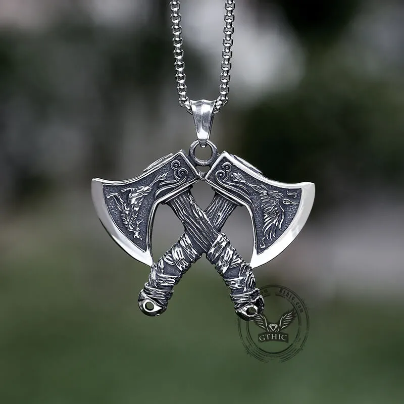 Nordic Axe Stainless Steel Viking Pendant sold by GTHIC product image thumbnail 3