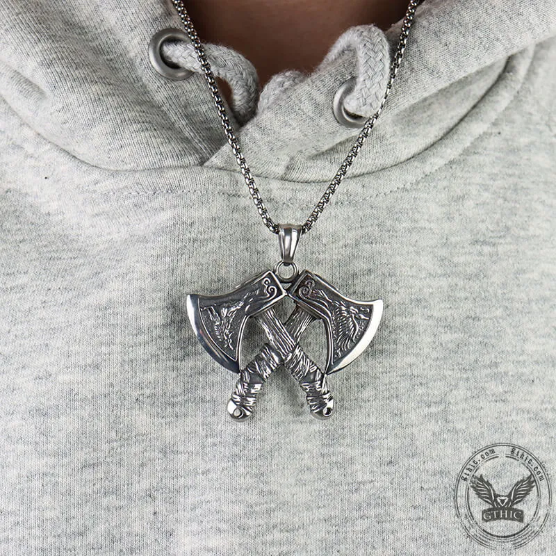 Nordic Axe Stainless Steel Viking Pendant sold by GTHIC product image thumbnail 2