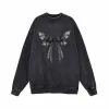 Devil Wings Gothic Bow Vintage Washed Hoodie Sweatshirt sold by GTHIC