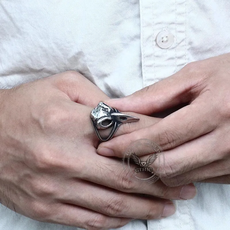 Raven Beak Skull Stainless Steel Ring sold by GTHIC product image thumbnail 2