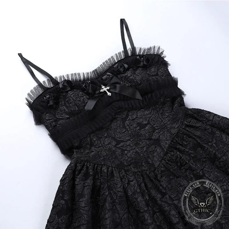 Gothic Rose Lace A Line Party Dress sold by GTHIC product image thumbnail 5