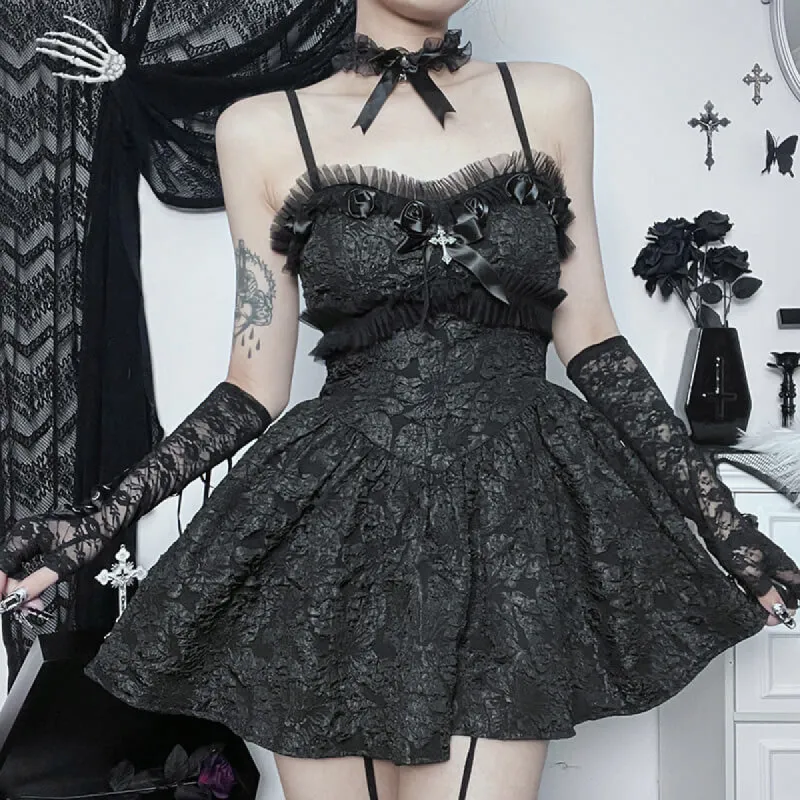 Gothic Rose Lace A Line Party Dress sold by GTHIC
