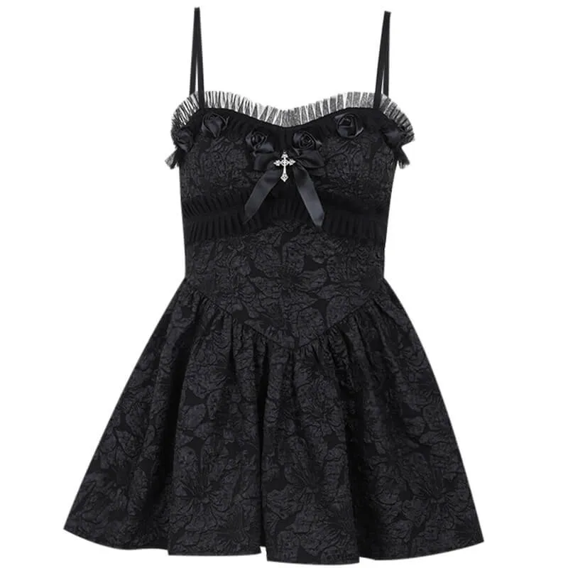 Gothic Rose Lace A Line Party Dress sold by GTHIC product image thumbnail 4
