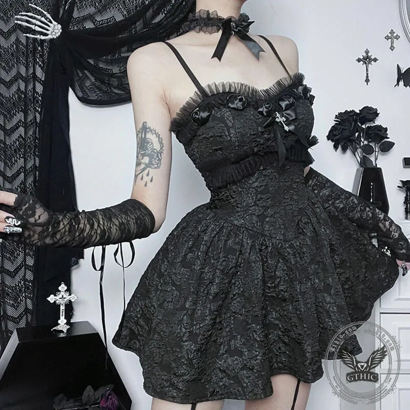 Gothic Rose Lace A Line Party Dress sold by GTHIC product image thumbnail 2
