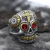 Kapala Stainless Steel Sugar Skull Ring sold by GTHIC
