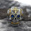 Kapala Stainless Steel Sugar Skull Ring sold by GTHIC