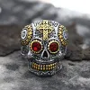 Kapala Stainless Steel Sugar Skull Ring sold by GTHIC