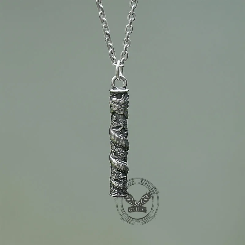 Auspicious Dragon Column Stainless Steel Pendant sold by GTHIC product image thumbnail 5