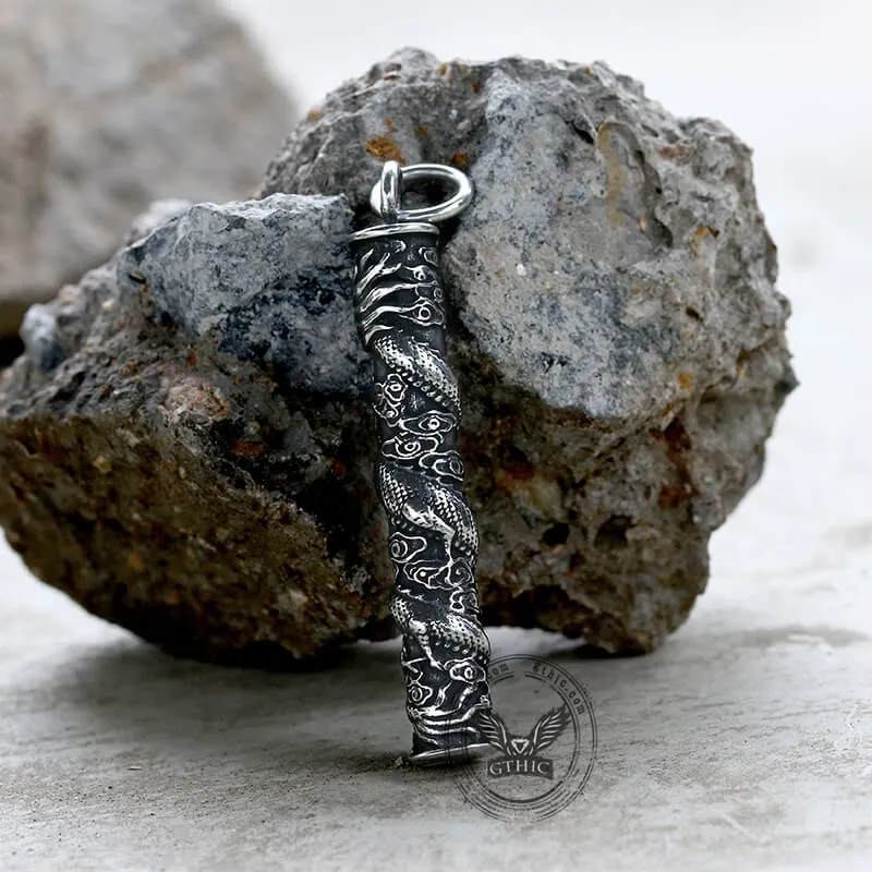Auspicious Dragon Column Stainless Steel Pendant sold by GTHIC product image thumbnail 3