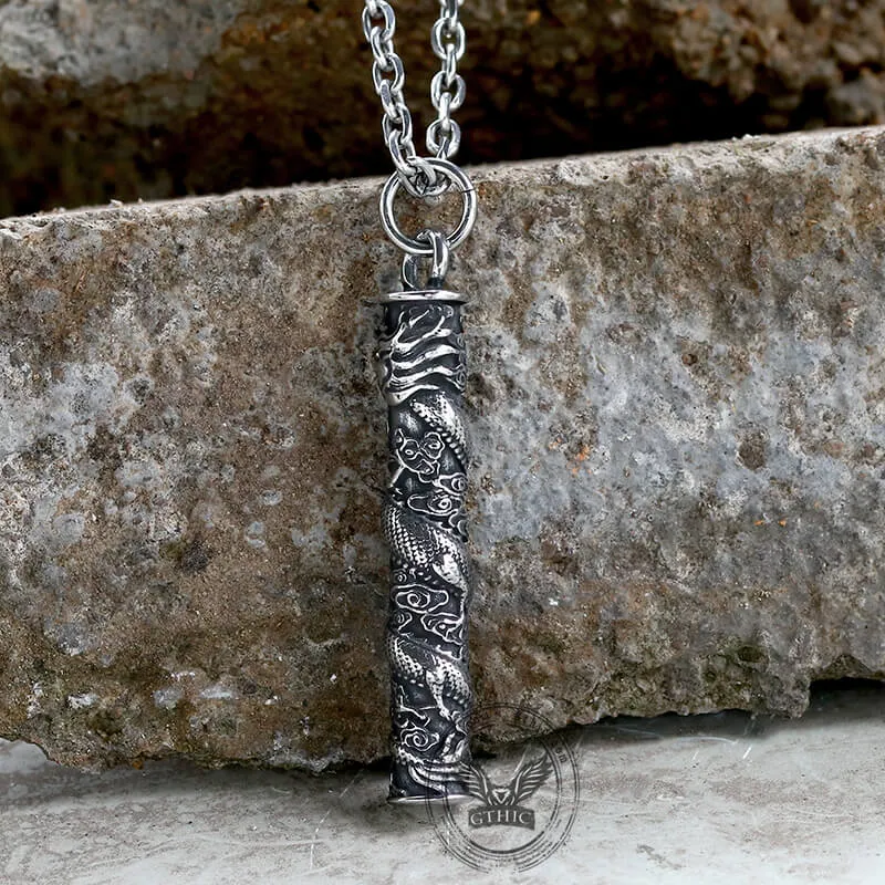 Auspicious Dragon Column Stainless Steel Pendant sold by GTHIC product image thumbnail 4