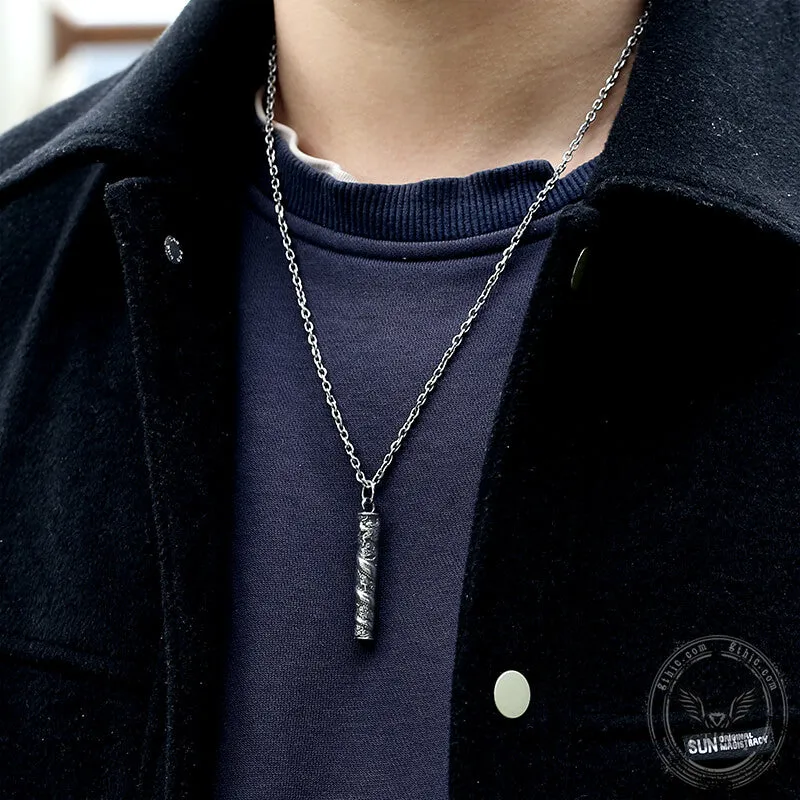 Auspicious Dragon Column Stainless Steel Pendant sold by GTHIC product image thumbnail 2