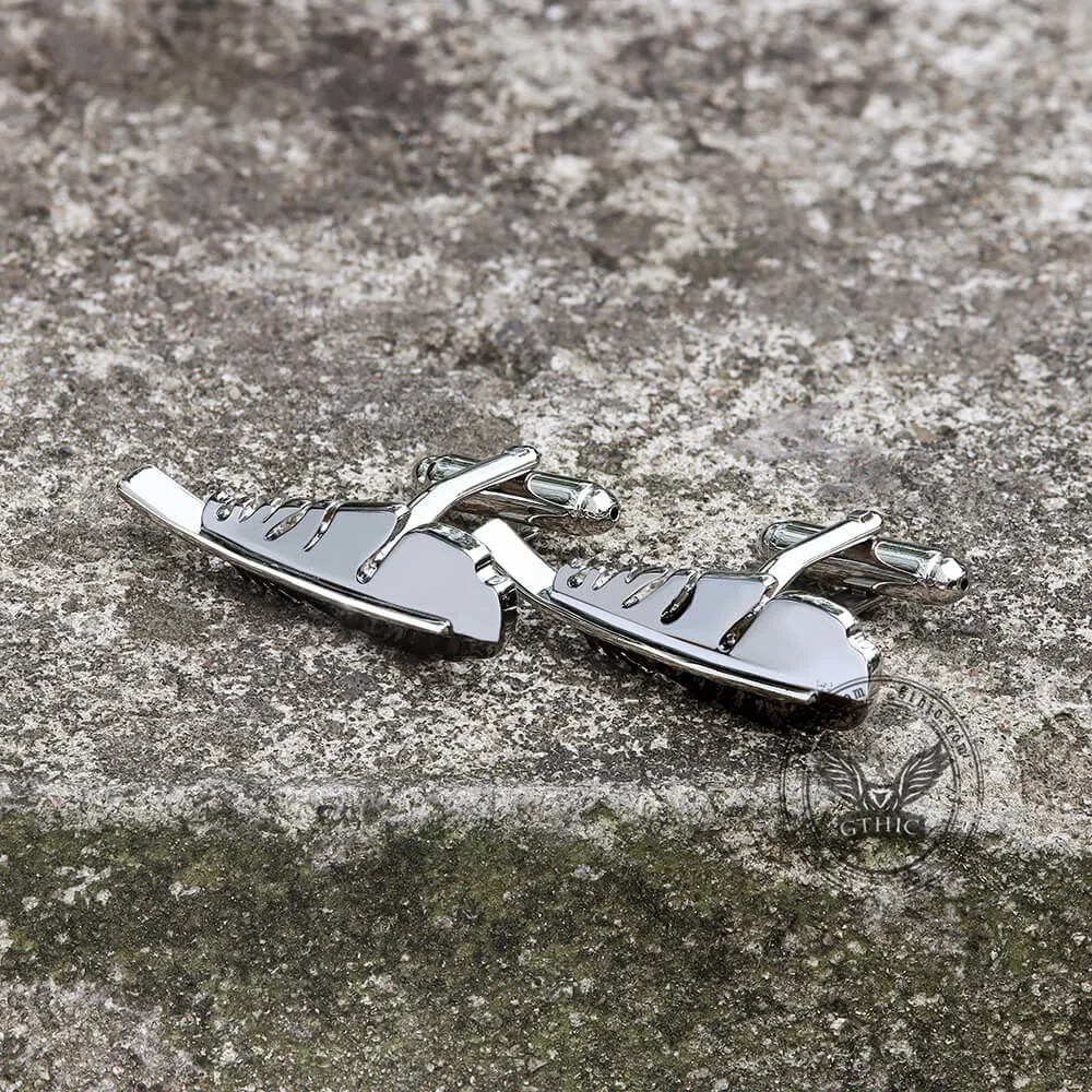 Angel Feather Brass Gothic Cufflinks sold by GTHIC product image thumbnail 3