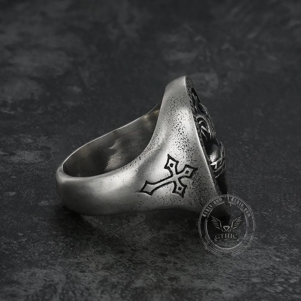 Sacred Heart of Jesus Sterling Sliver Ring sold by GTHIC product image thumbnail 4