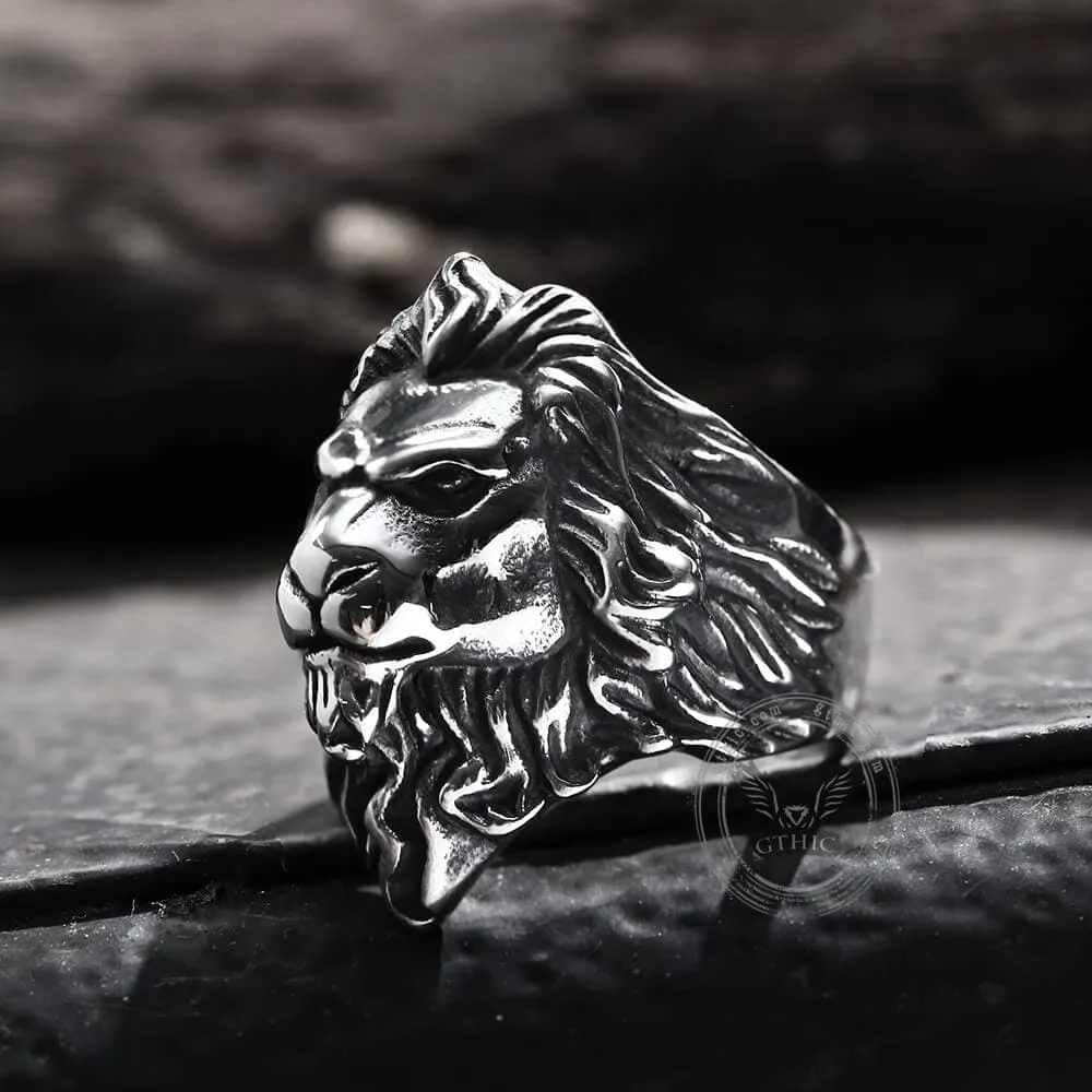 Baroque Lion Stainless Steel Ring sold by GTHIC product image thumbnail 3
